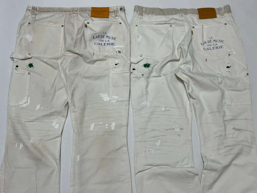 Proofing comparison GALLERY DEPT. PAINTED CARPENTER FLARE graffiti logging pants 30/32/34/36 size